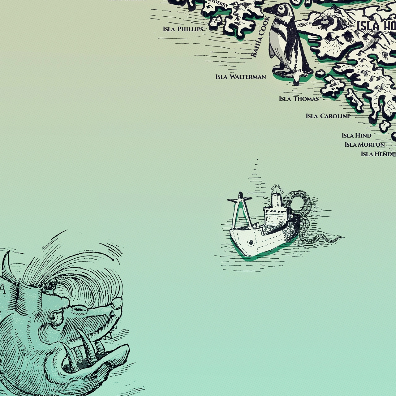 Mapa de Magallanes