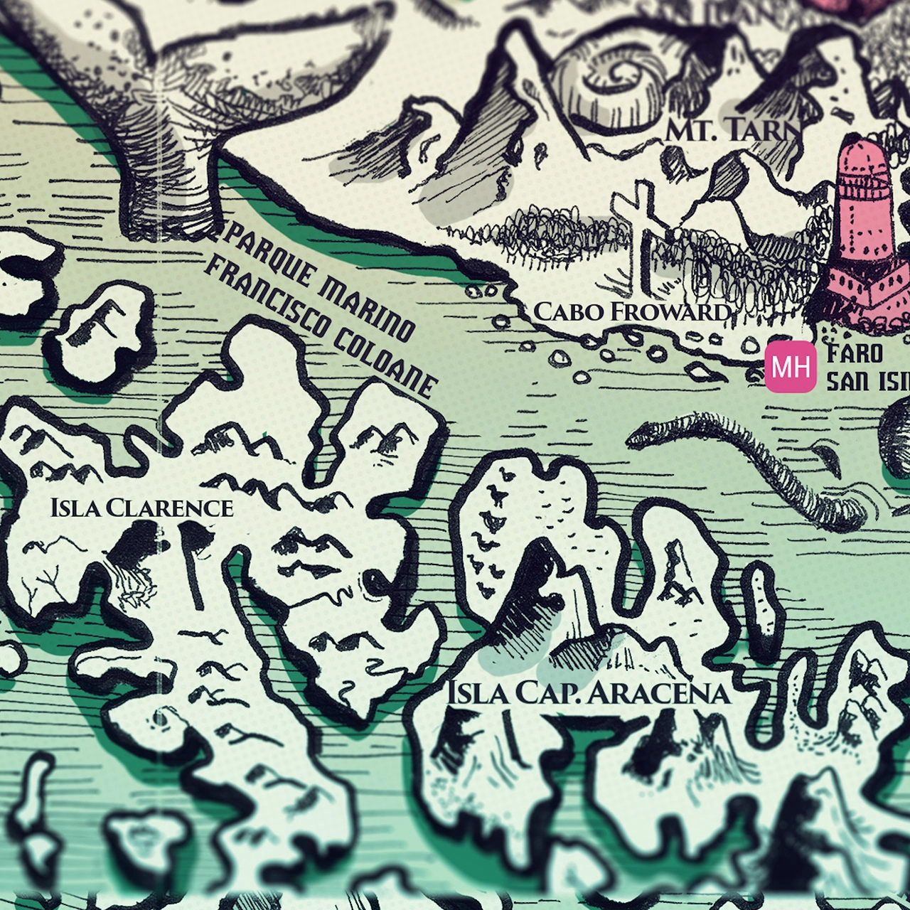 Mapa de Magallanes