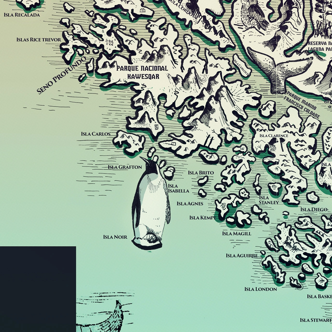 Mapa de Magallanes