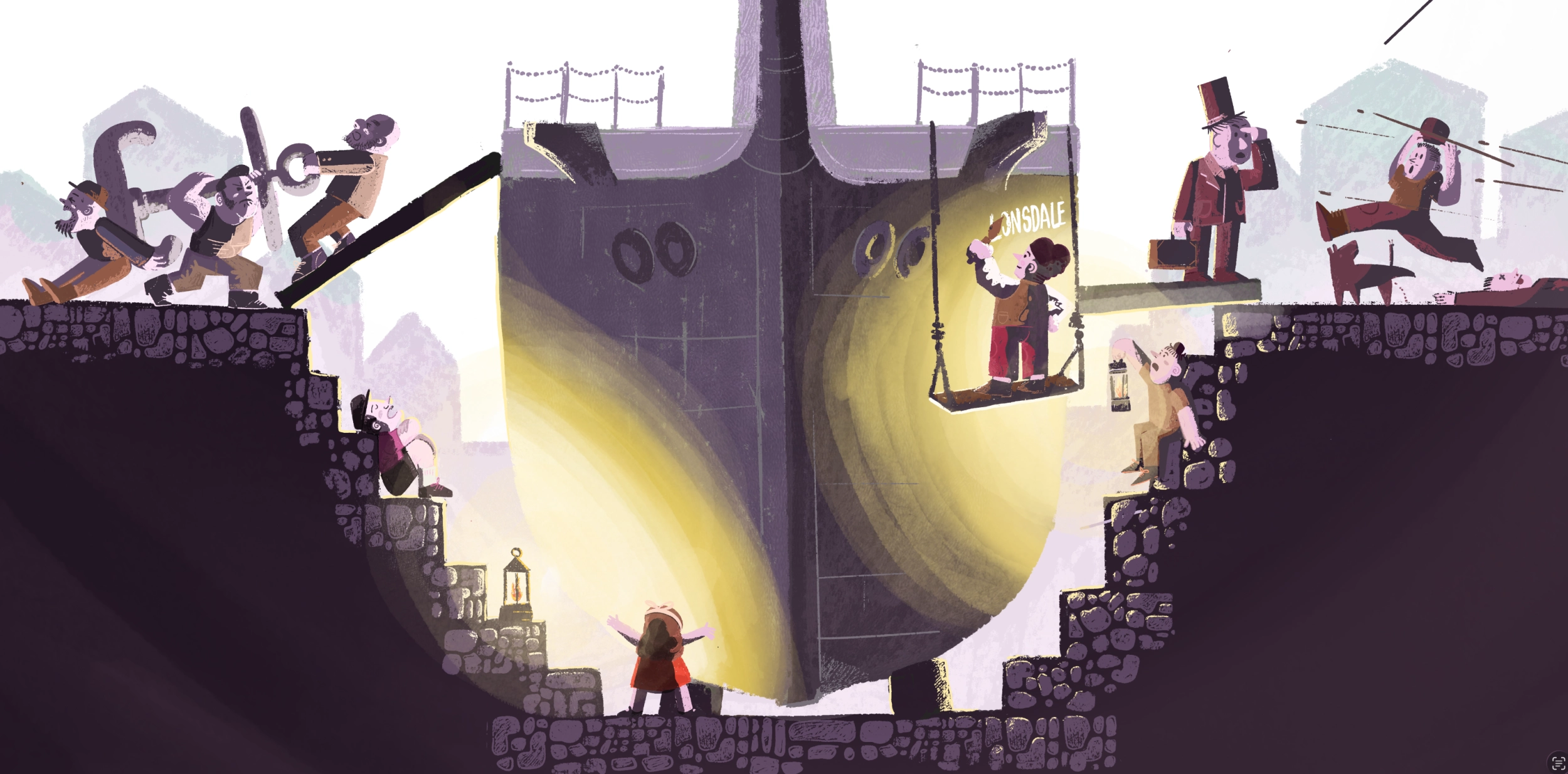 Libro álbum, "A bordo del Londsdale"